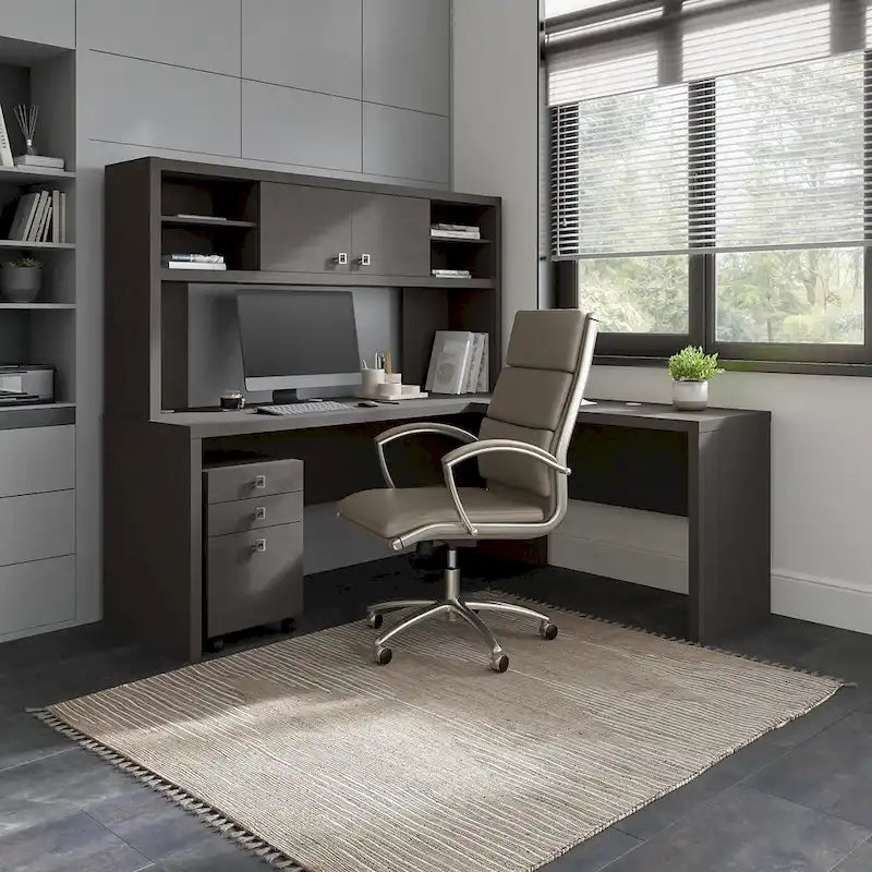 42W Desk Return/Bridge by