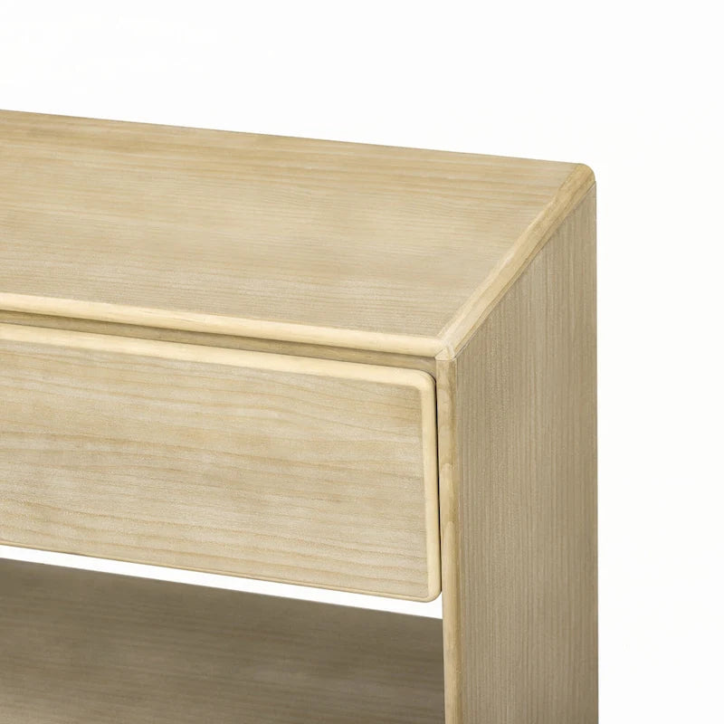 Console Table with Drawers and Shelves for Entryway