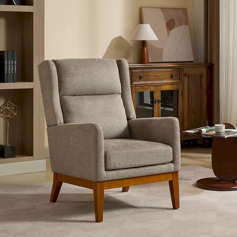 26.18 High Back Upholstered Arm Chair