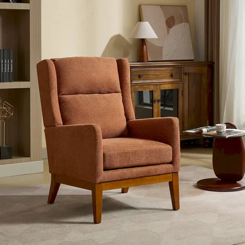 26.18 High Back Upholstered Arm Chair