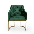 McDonough Modern Tufted Glam Accent Chair by