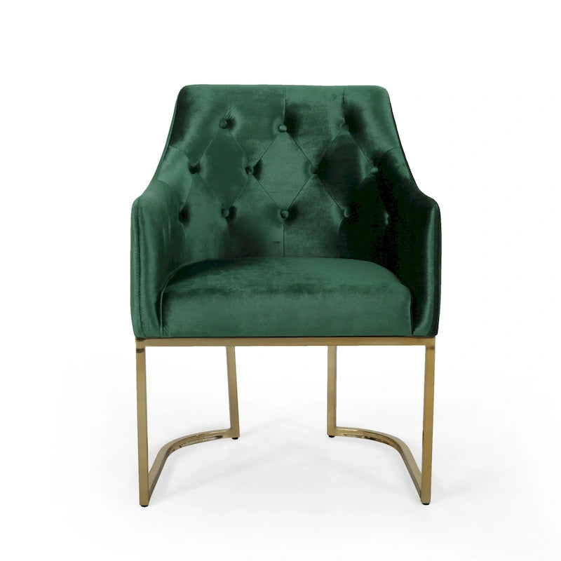 McDonough Modern Tufted Glam Accent Chair by