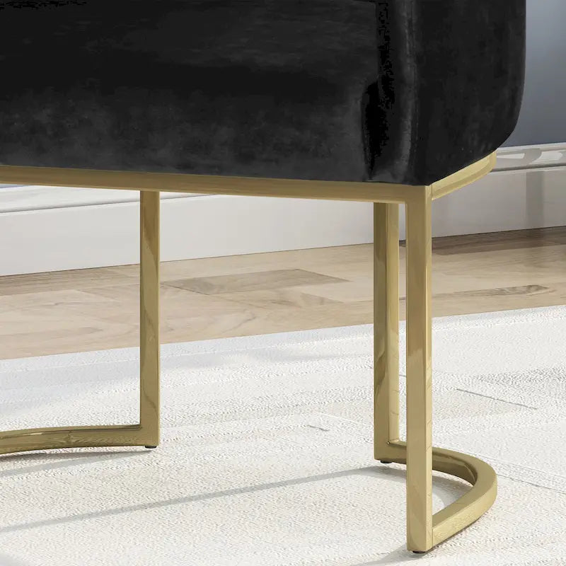 McDonough Modern Tufted Glam Accent Chair by