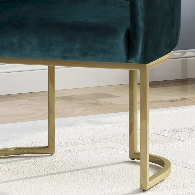 McDonough Modern Tufted Glam Accent Chair by