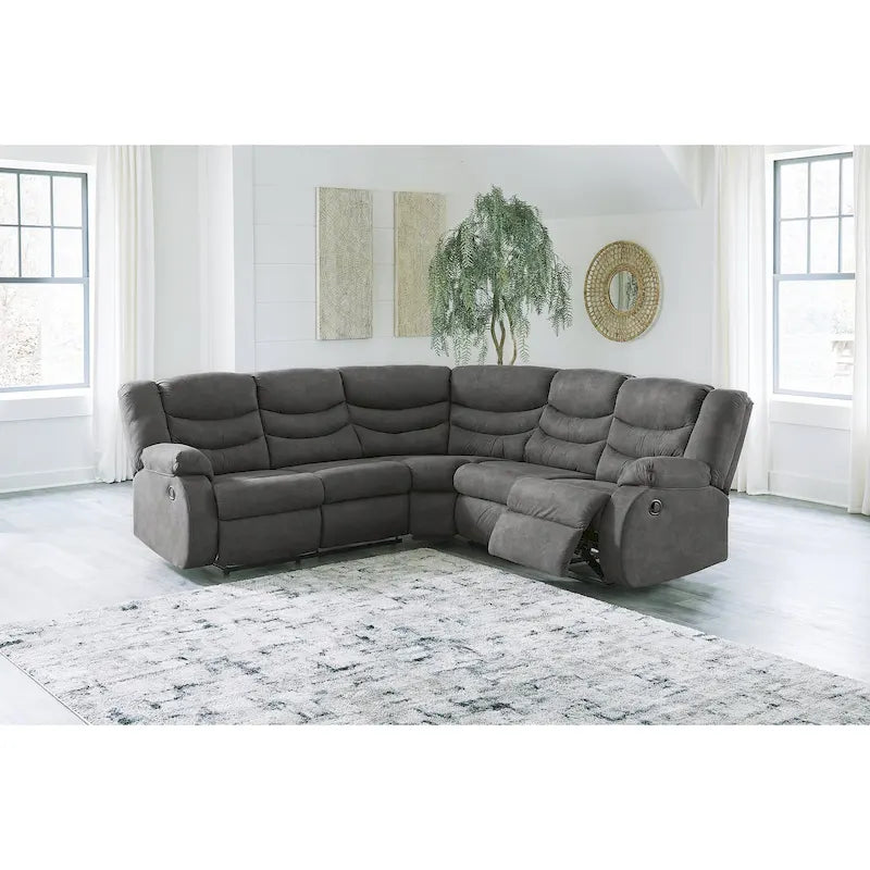 Partymate 2-Piece Reclining Sectional - 99W x 99D x 40H