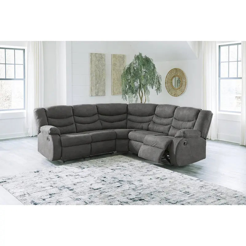 Partymate 2-Piece Reclining Sectional - 99W x 99D x 40H
