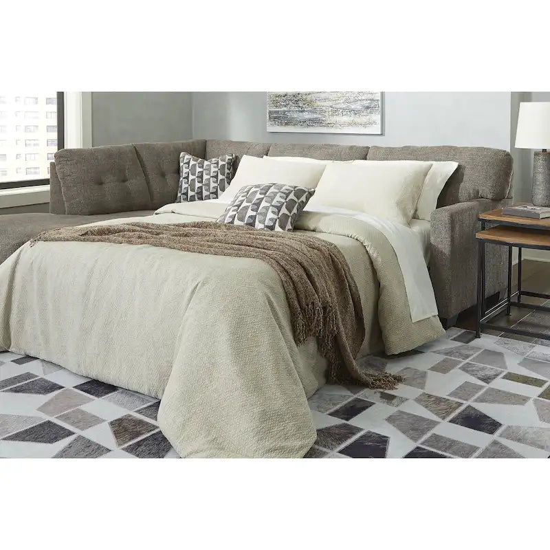 Mahoney 2-Piece Sleeper Sectional with Chaise - 105W x 90D x 37H
