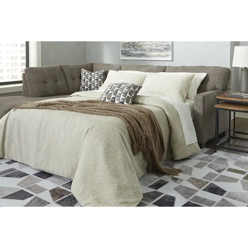 Mahoney 2-Piece Sleeper Sectional with Chaise - 105W x 90D x 37H