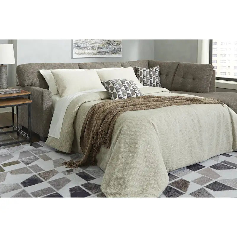 Mahoney 2-Piece Sleeper Sectional with Chaise - 105W x 90D x 37H
