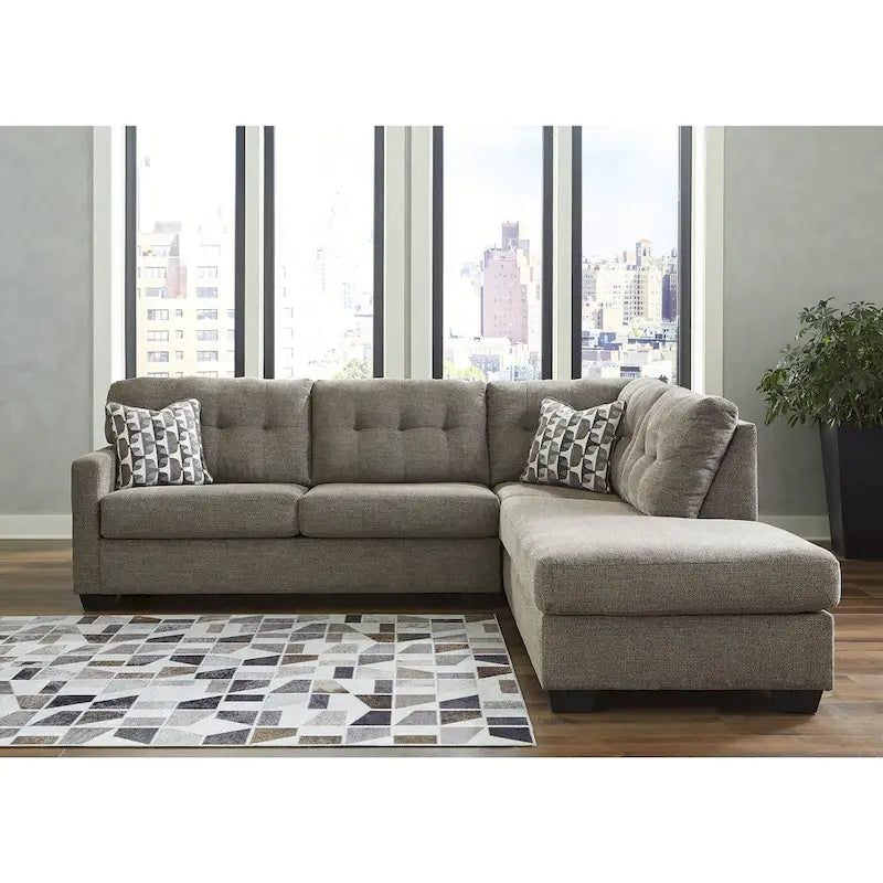 Mahoney 2-Piece Sleeper Sectional with Chaise - 105W x 90D x 37H