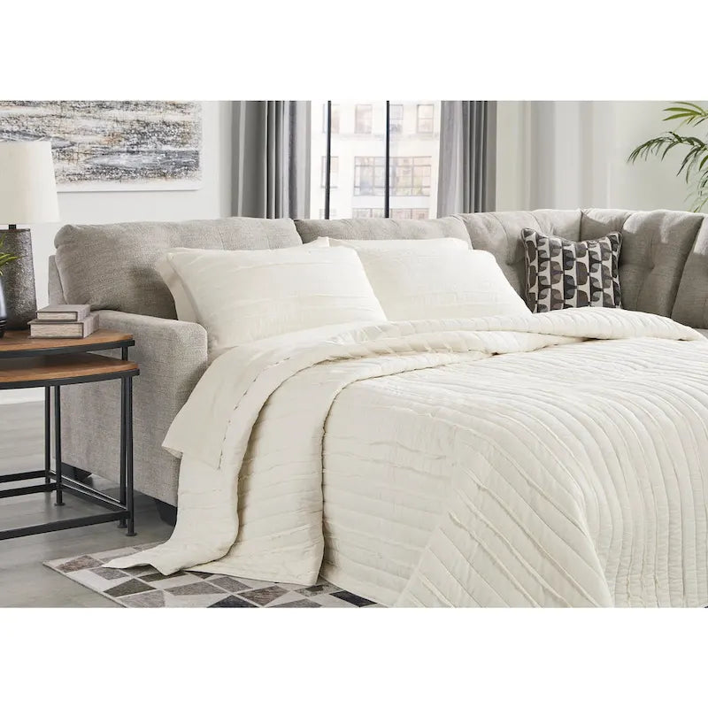Mahoney 2-Piece Sleeper Sectional with Chaise - 105W x 90D x 37H