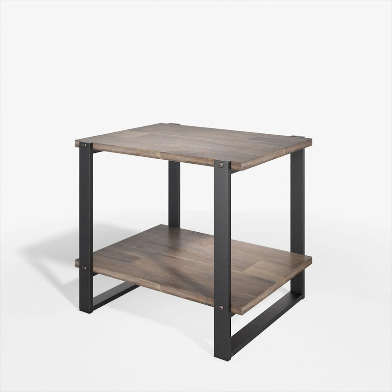 21 Brown Solid Wood Side Table