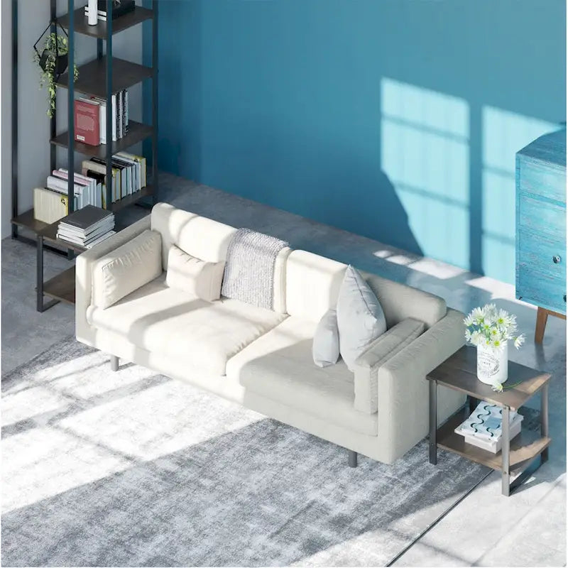 21 Brown Solid Wood Side Table