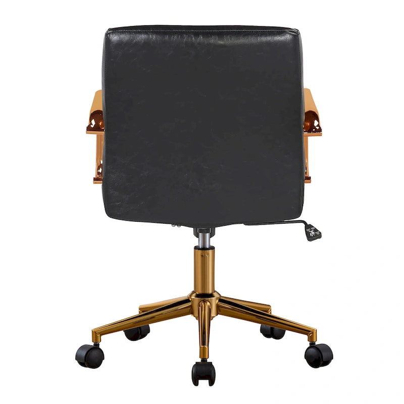 Franco Swivel Office Chair, PU Leather, Roller Wheels