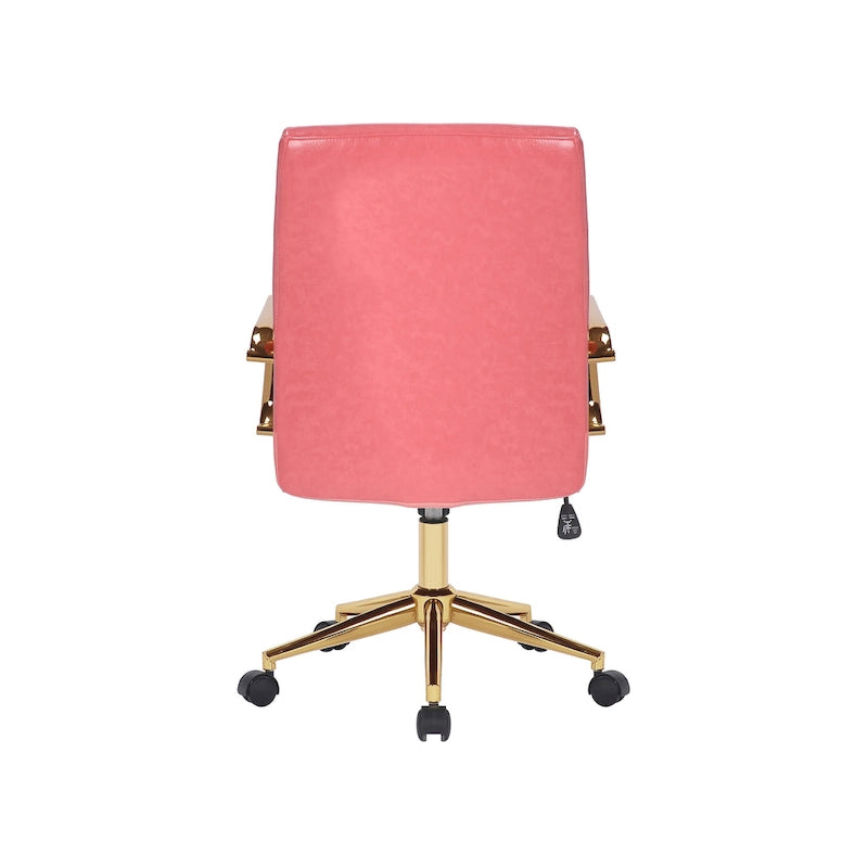 Franco Swivel Office Chair, PU Leather, Roller Wheels