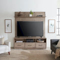 Burnished Beige Entertainment Center