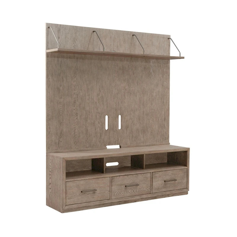 Burnished Beige Entertainment Center