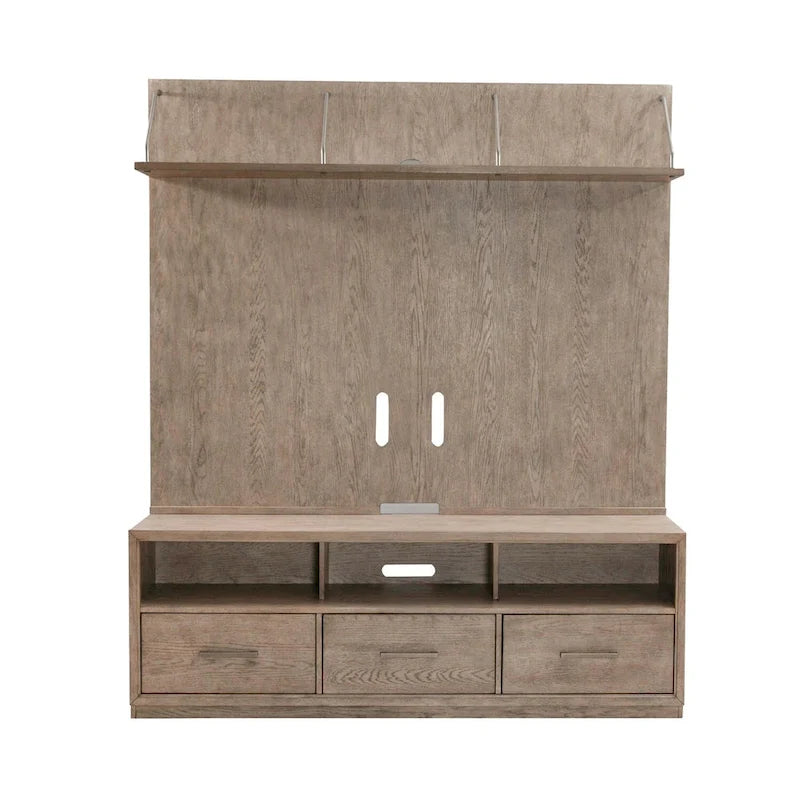 Burnished Beige Entertainment Center