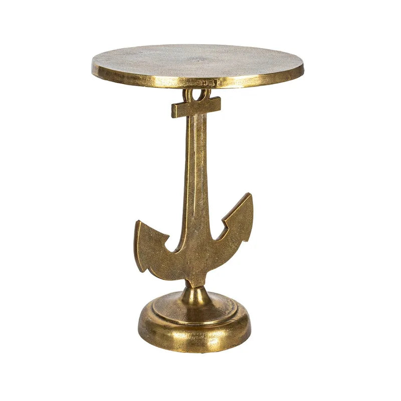 Nautical Accent Table with Anchor Base - 15.0L x 15.0W x 19.0H