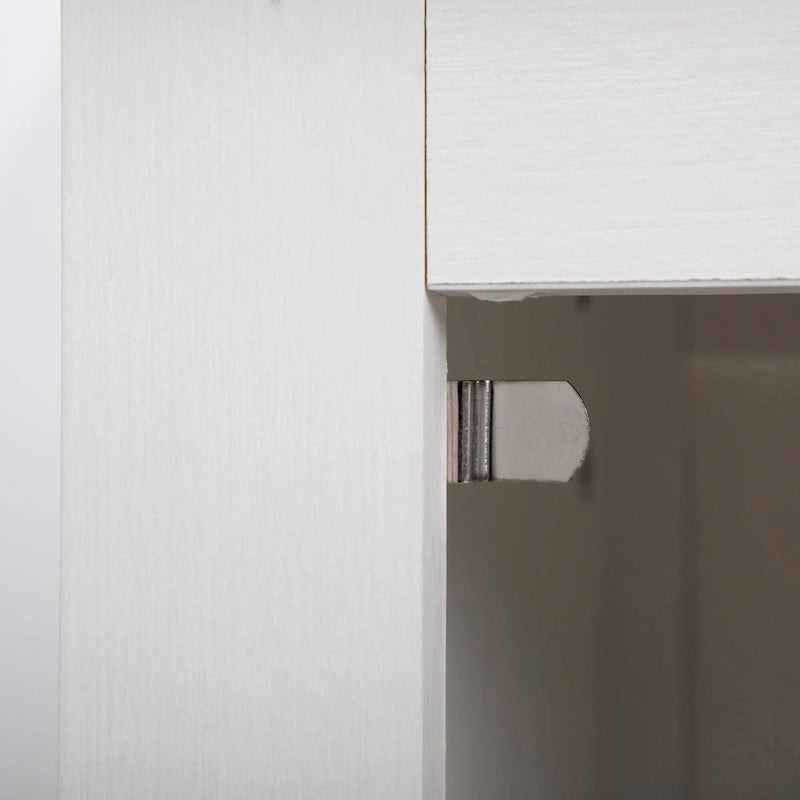 Set of 2 Industrial Nightstand Bedside End Table with Door