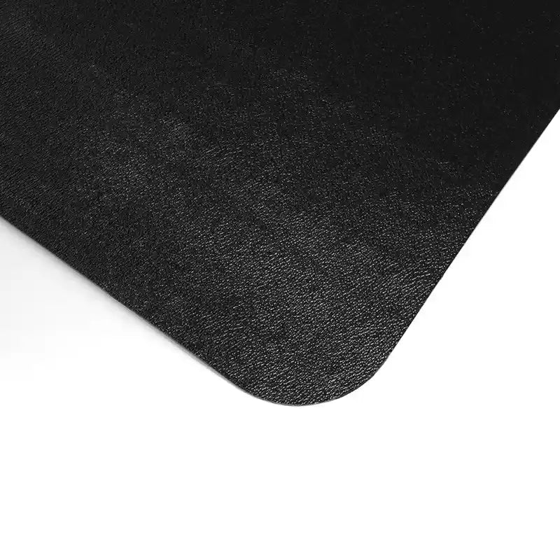Black Vinyl Lipped Chair Mat for Hard Floor - 45 x 53