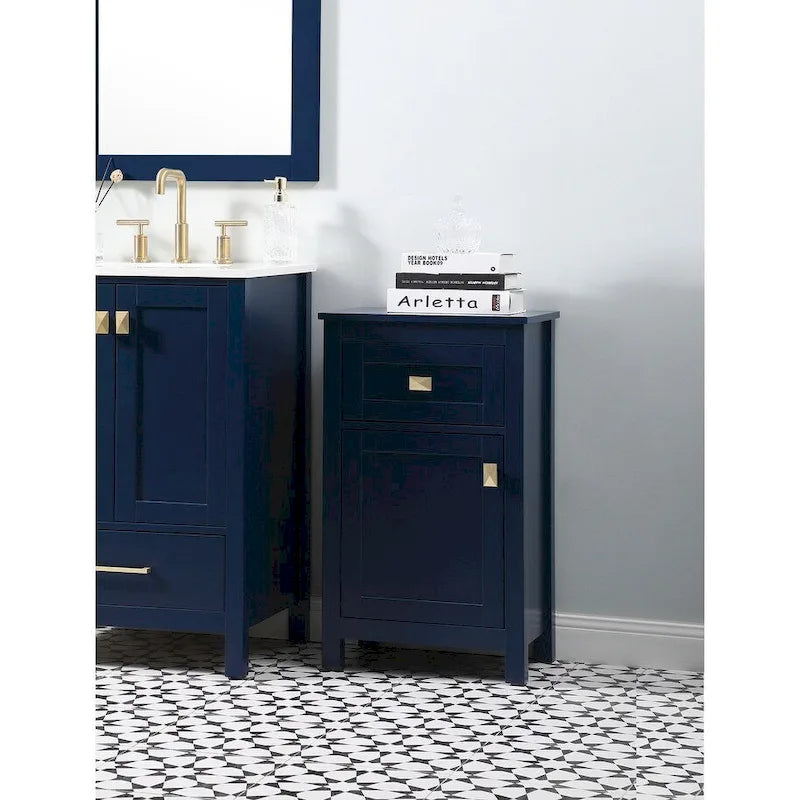 Indigo Home 18 Inch Bathroom Storage Freedstanding Cabinet