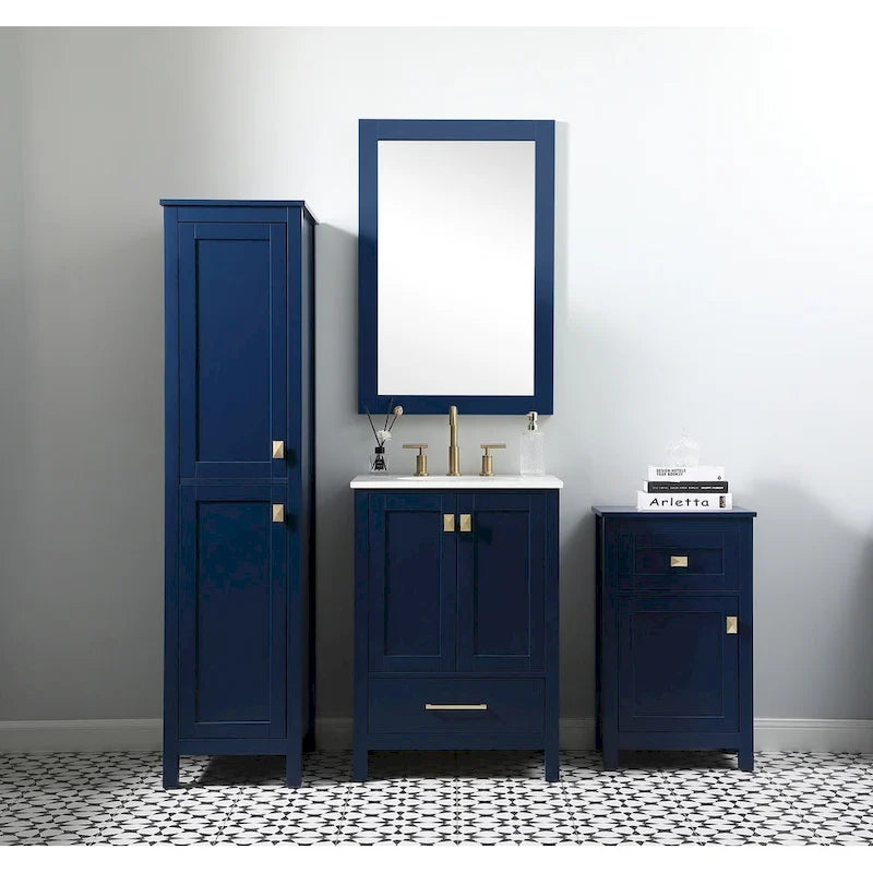 Indigo Home 18 Inch Bathroom Storage Freedstanding Cabinet