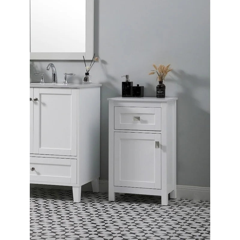 Indigo Home 18 Inch Bathroom Storage Freedstanding Cabinet
