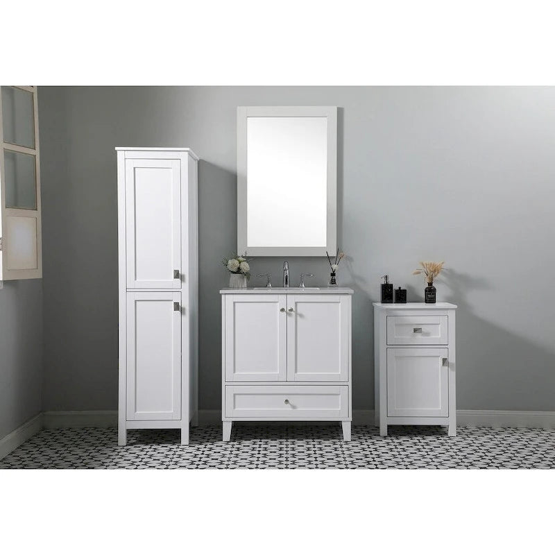 Indigo Home 18 Inch Bathroom Storage Freedstanding Cabinet