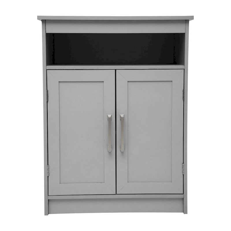 Modern Bathroom Storage Cabinet with Magnetic Close Doors and Shelves