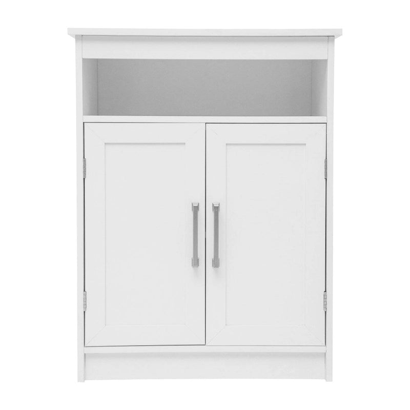 Modern Bathroom Storage Cabinet with Magnetic Close Doors and Shelves