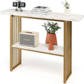 48 Living Room 2-tier Console Table Modern Entryway Hallway Table